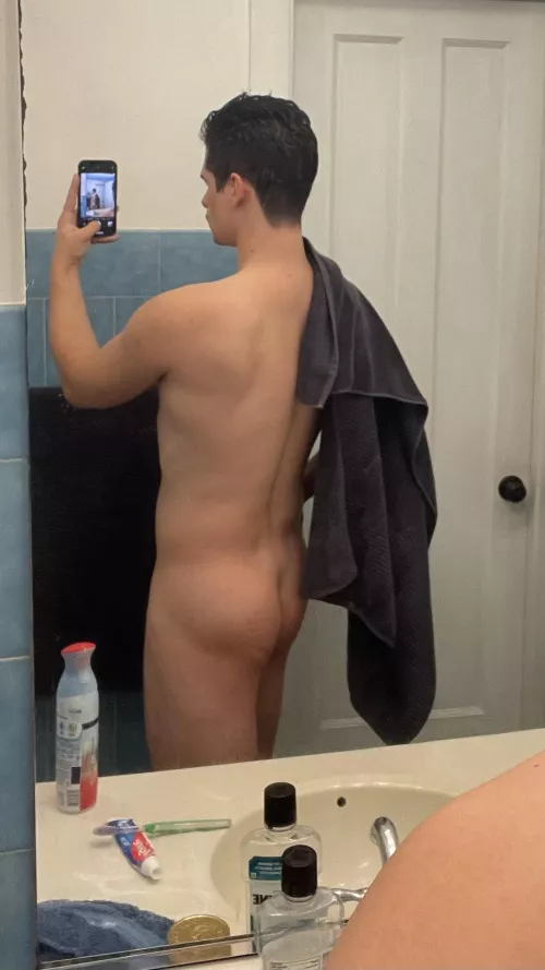 Lick my clean little booty for me