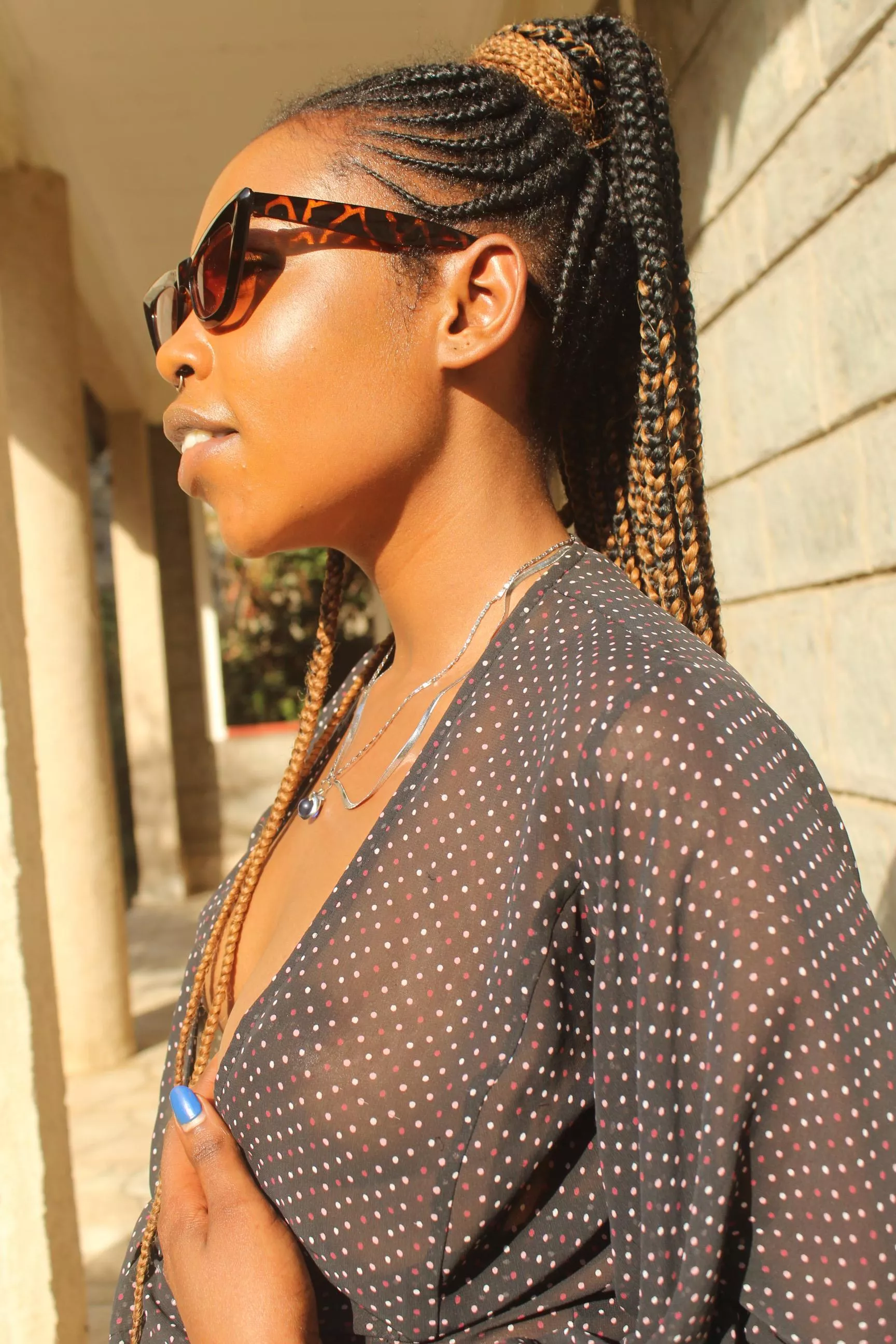 Little brown baby finna get her nut?