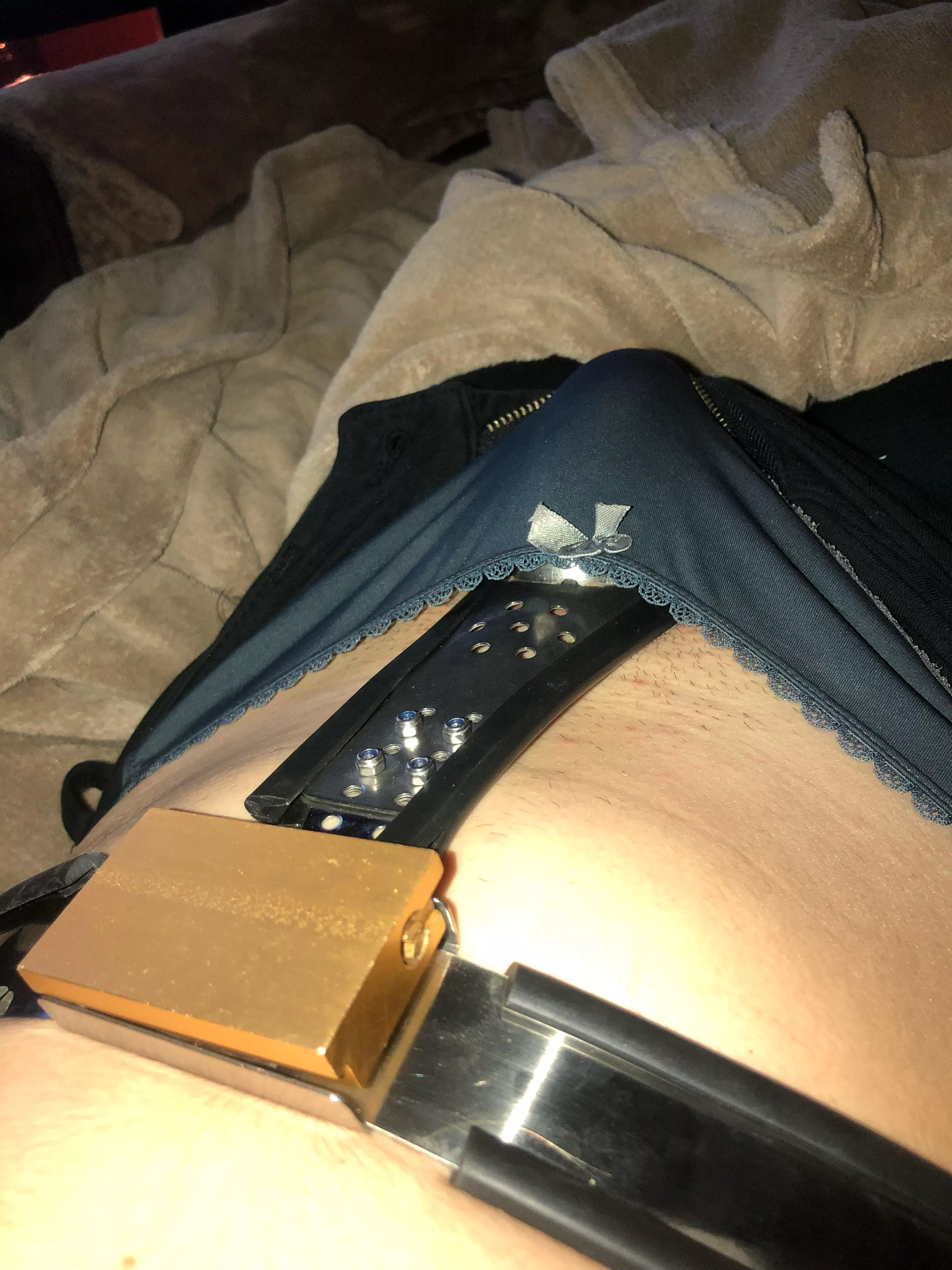 Locked and plugged 😋