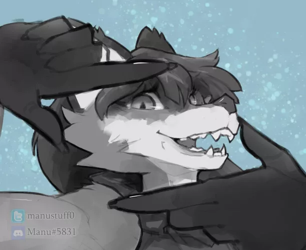 Looking at you [art by me, @Manustuff0 on Twitter]