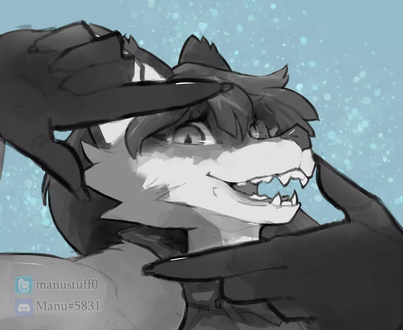 Looking at you [art by me, @Manustuff0 on Twitter]