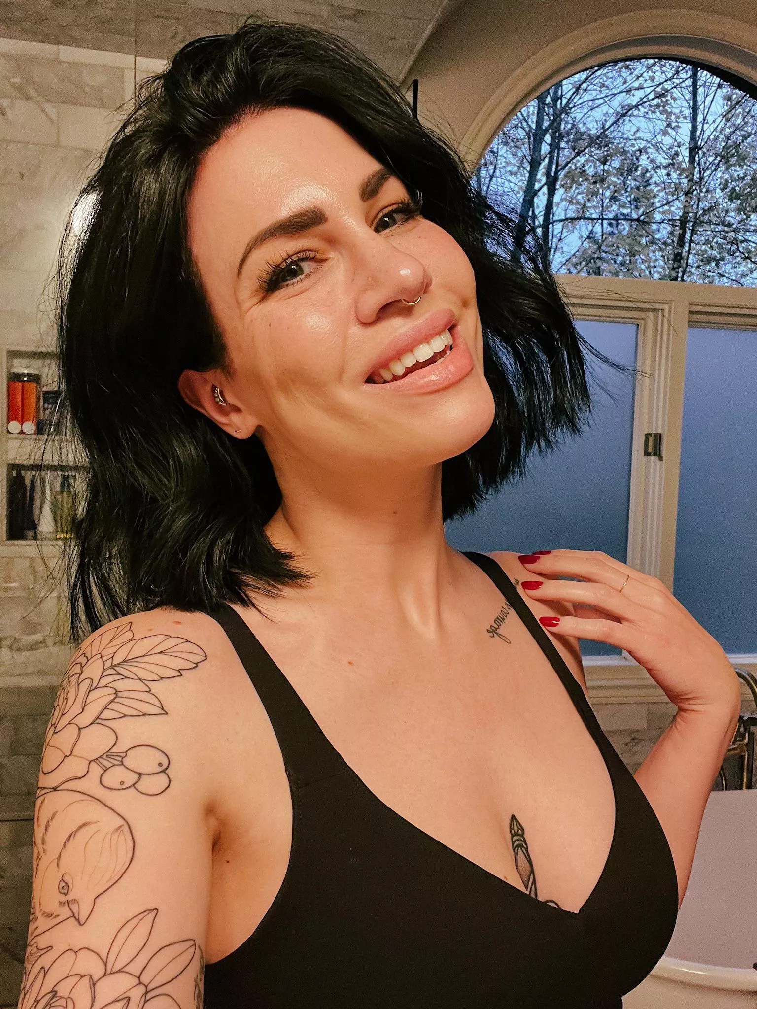 Moms always shower last 🧼 hopefully there is still some hot water left 😜