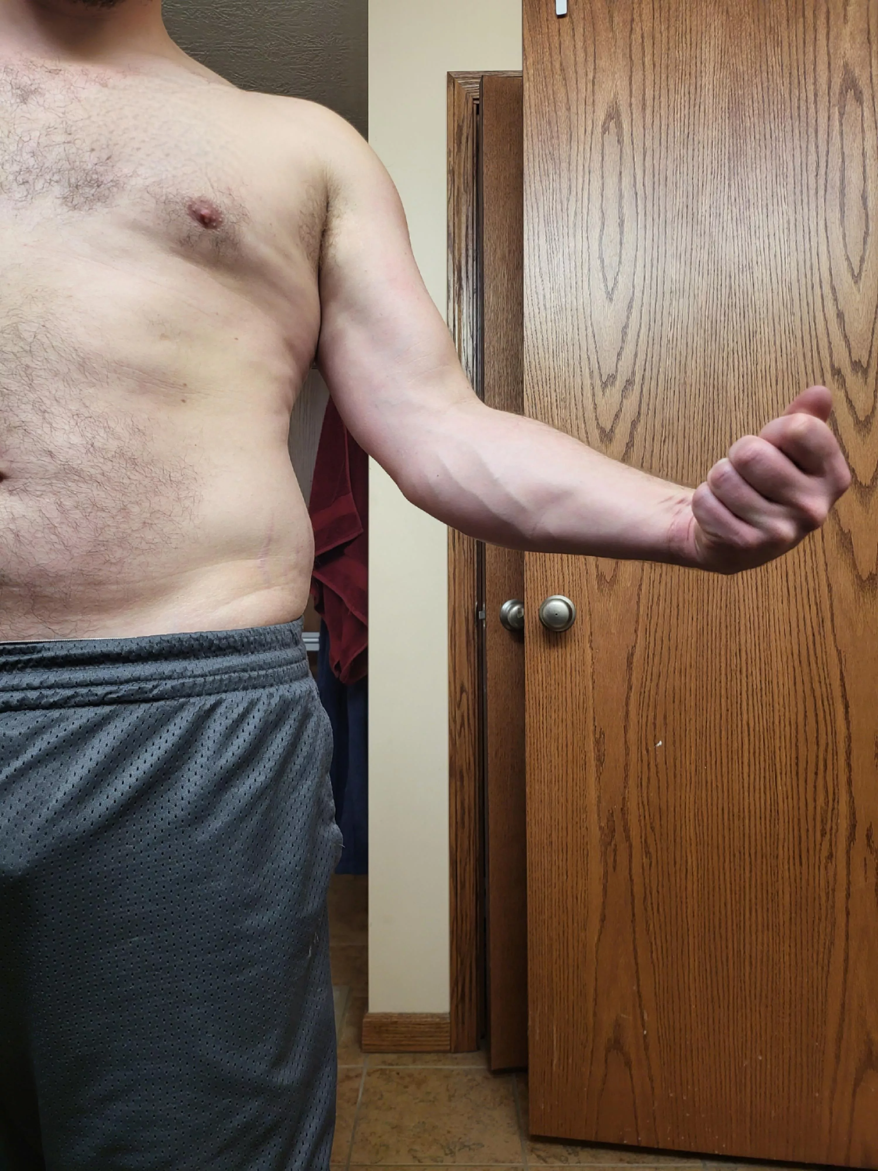 More veins showing up after a workout