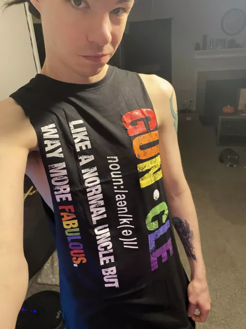 New shirt! Ft. My cat in the background.