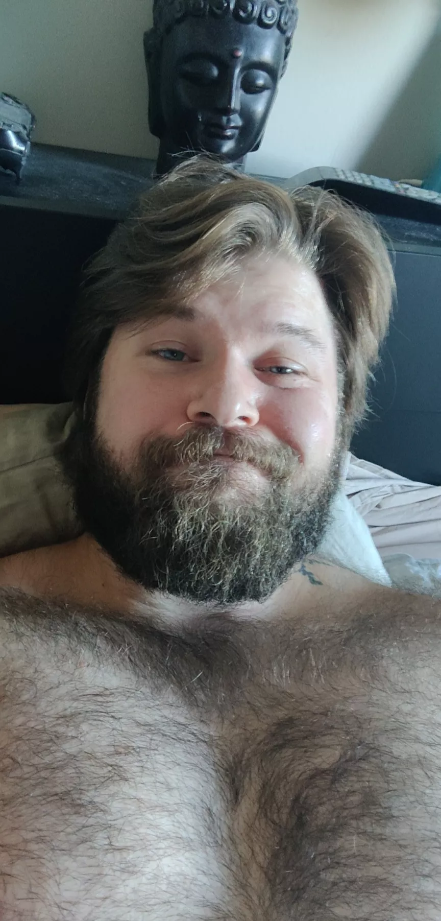 nvm Buddha behind me. slightly hangover but hope everyone had a good weekend 😁