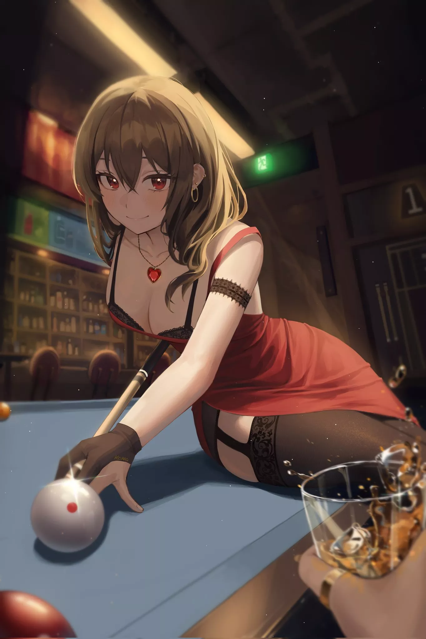 Playing pool with elegance