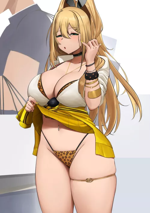 Rupee being a tease (SukuSan)[NIKKE]