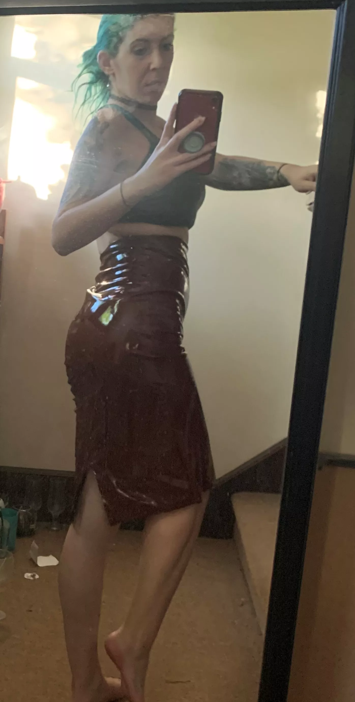Shiny skirt
