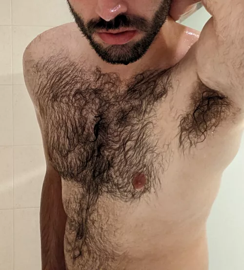 Shower time 🚿😏 Should i post a full naked picture next time? 😈