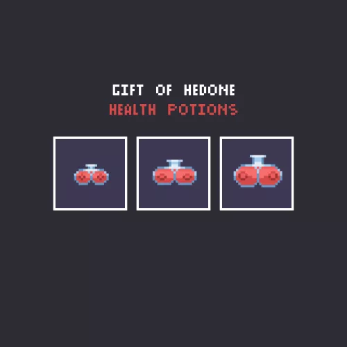 S-M-L Health Potions for my spicy RPG