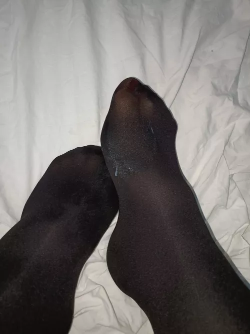 Someone made a mess on my tights xxx