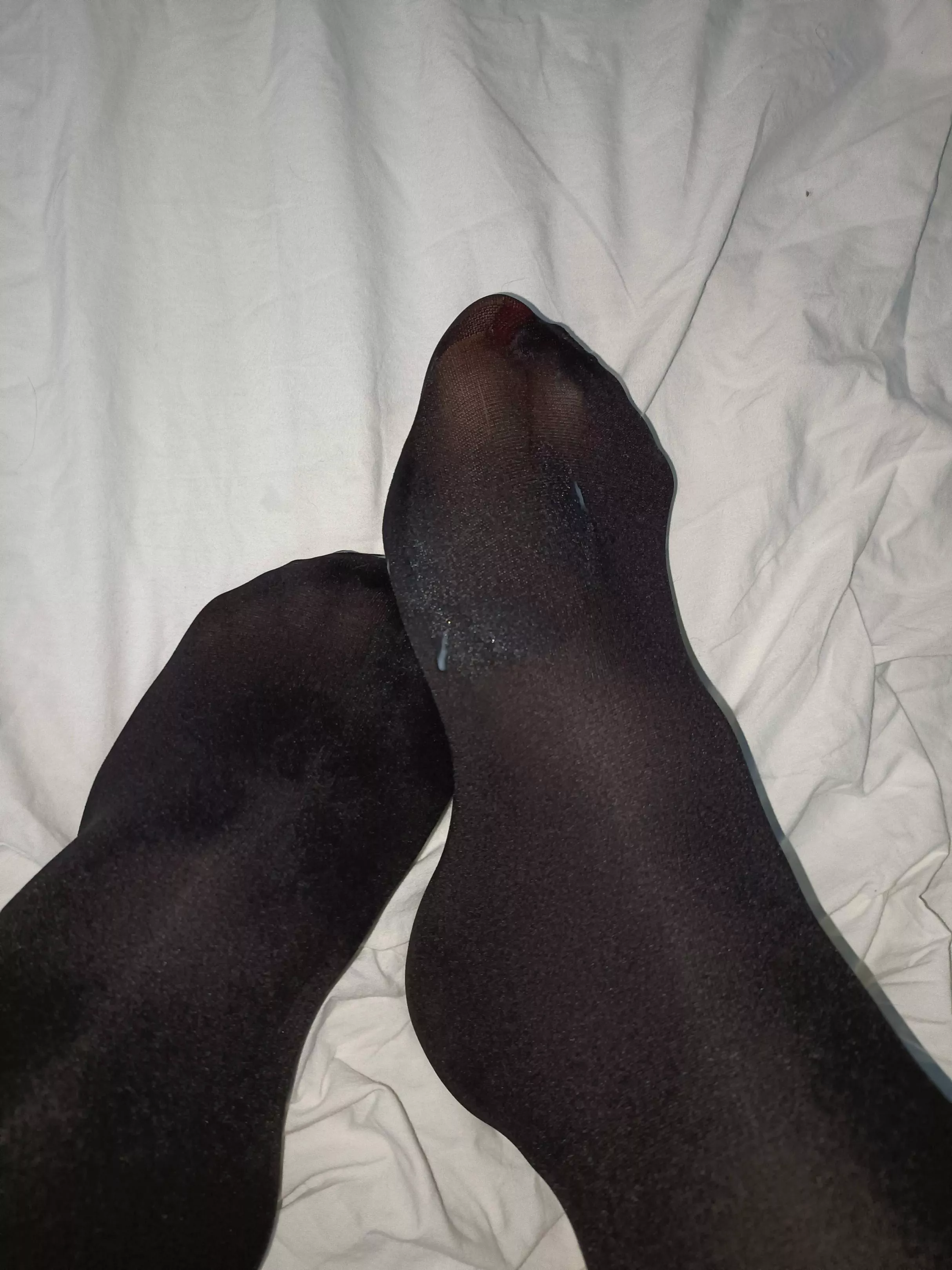 Someone made a mess on my tights xxx