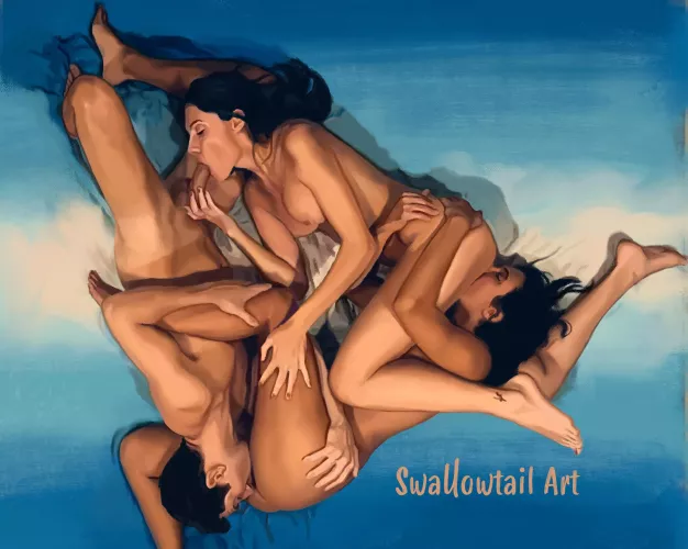 “Triad”. A digital painting (ProCreate) inspired by @mysweetapplexxx and @AnahHabana.