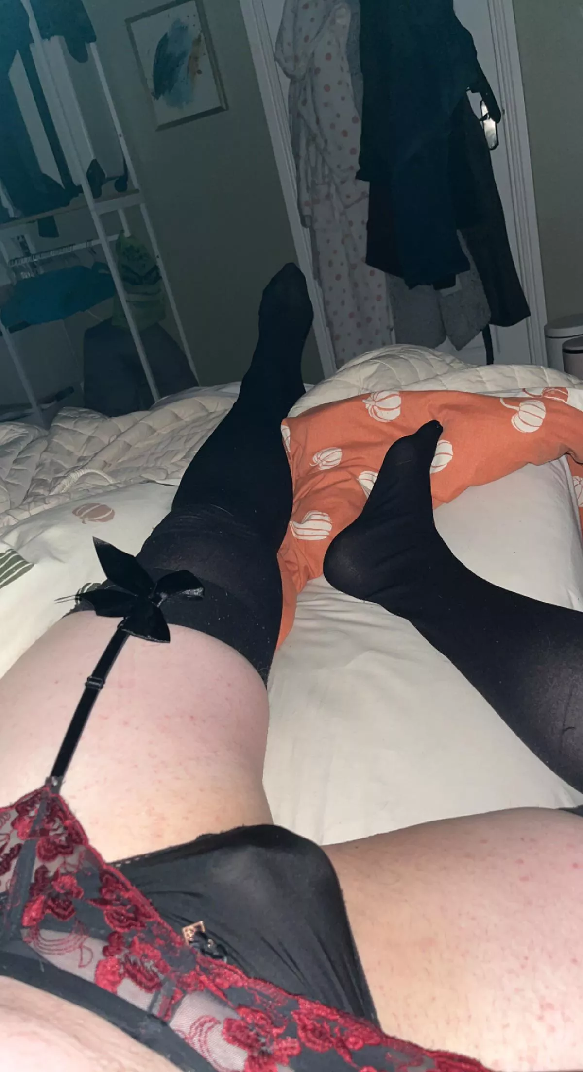 Waking up in last nights lingerie