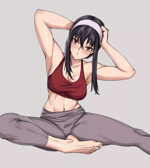 Yor doing yoga (By shadertoons) [SPY×FAMILY]