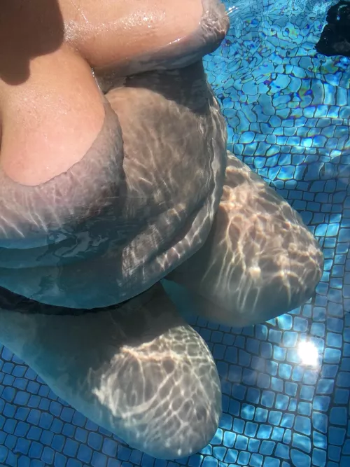 Zero tan lines at a public pool