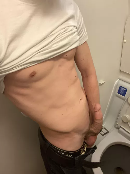 Always fun whipping it out and blowing a load in the airplane