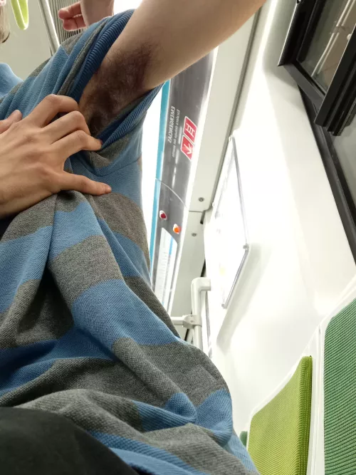 armpits in the subway😈 do you like?