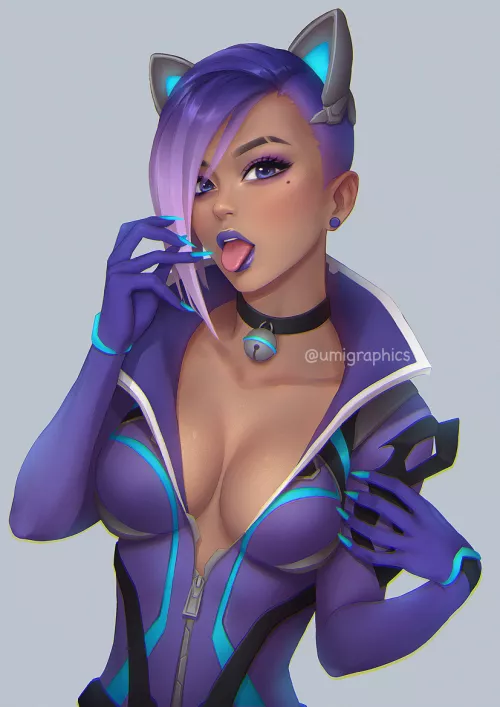 Black Cat Sombra ( Umigraphics ) [Overwatch]