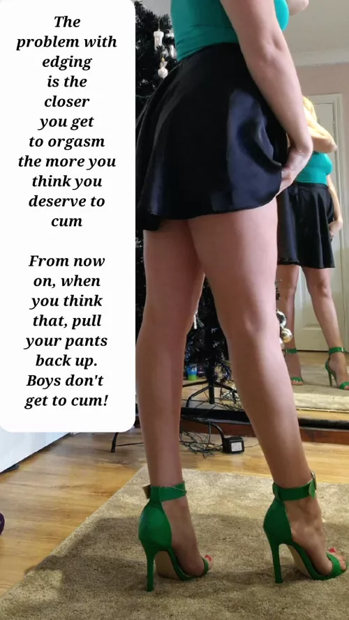 Boys don't get to cum