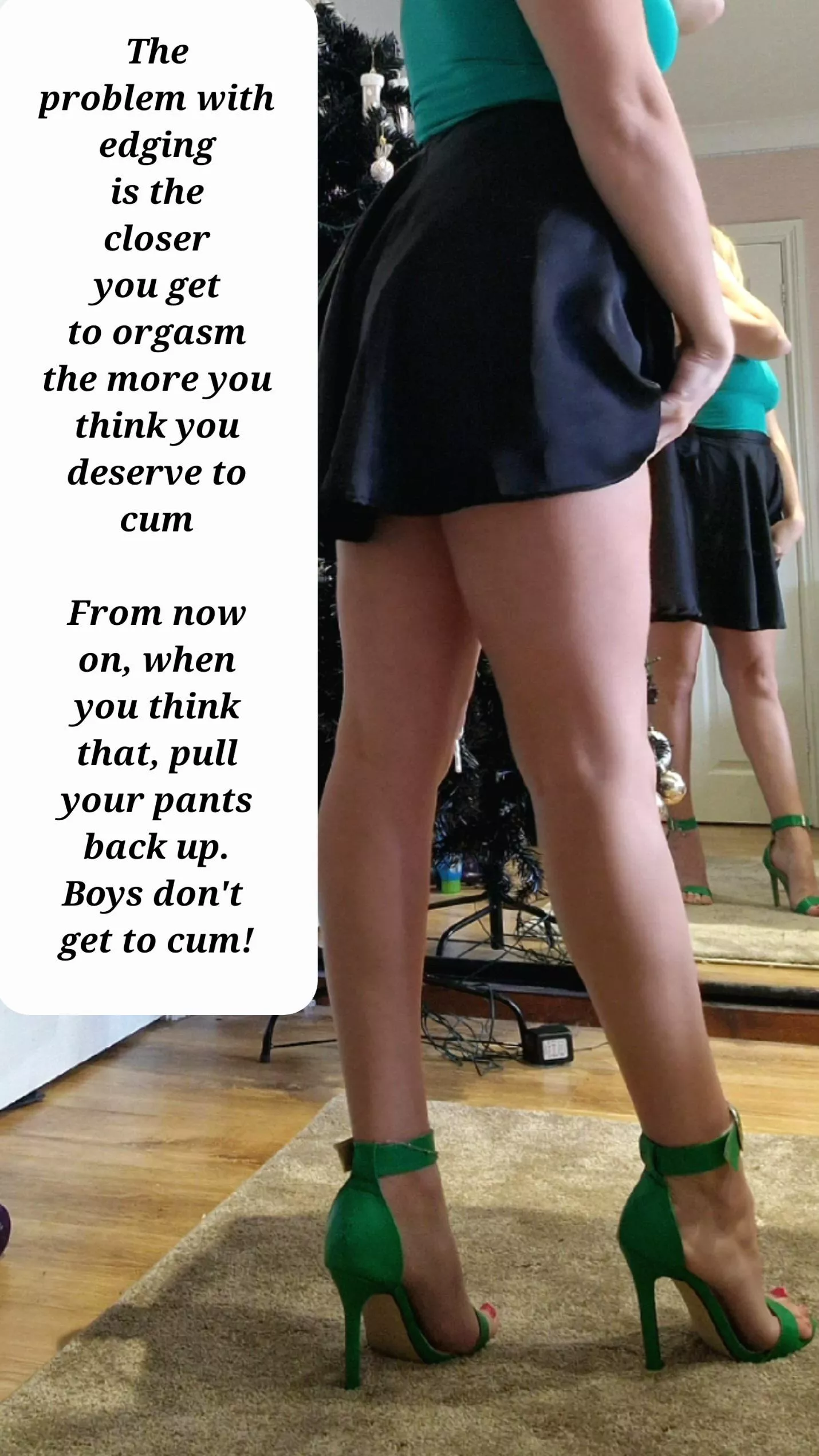 Boys don't get to cum