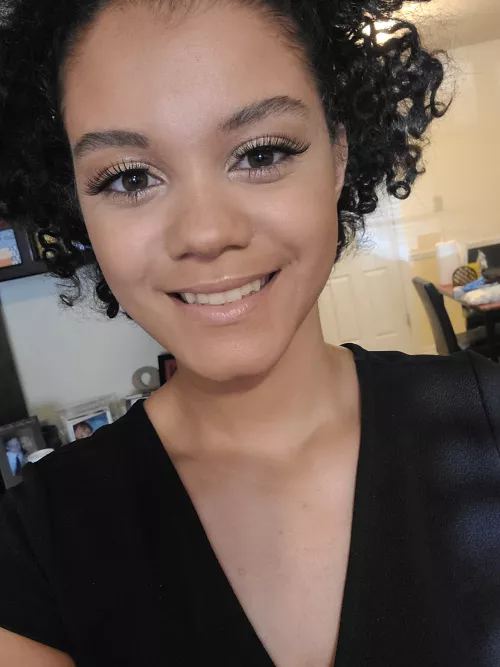 Bright biracial babe