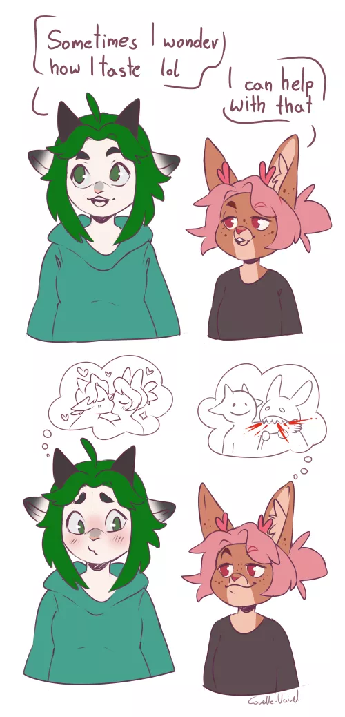 *chomp* My sona with @Miki_Arts0