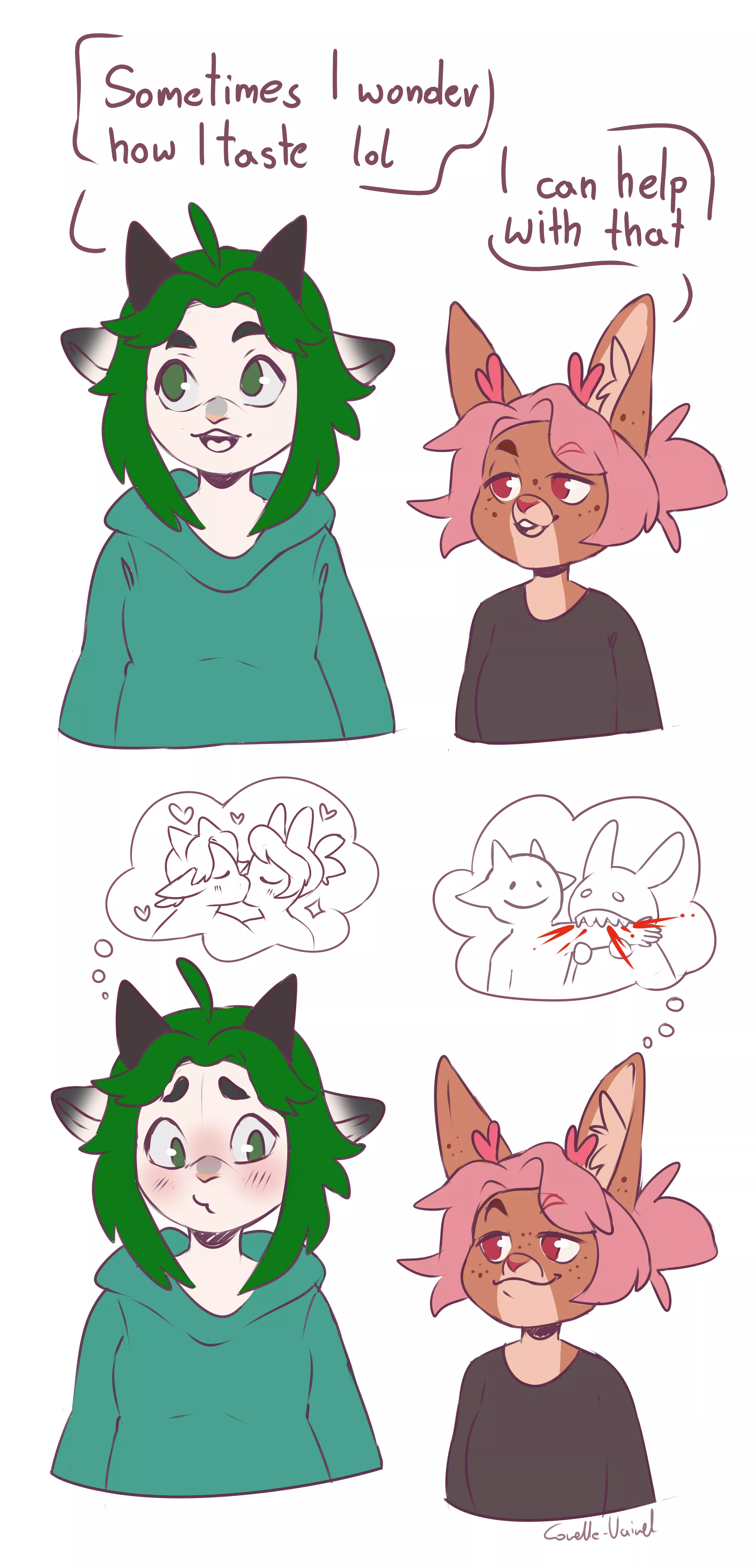 *chomp* My sona with @Miki_Arts0