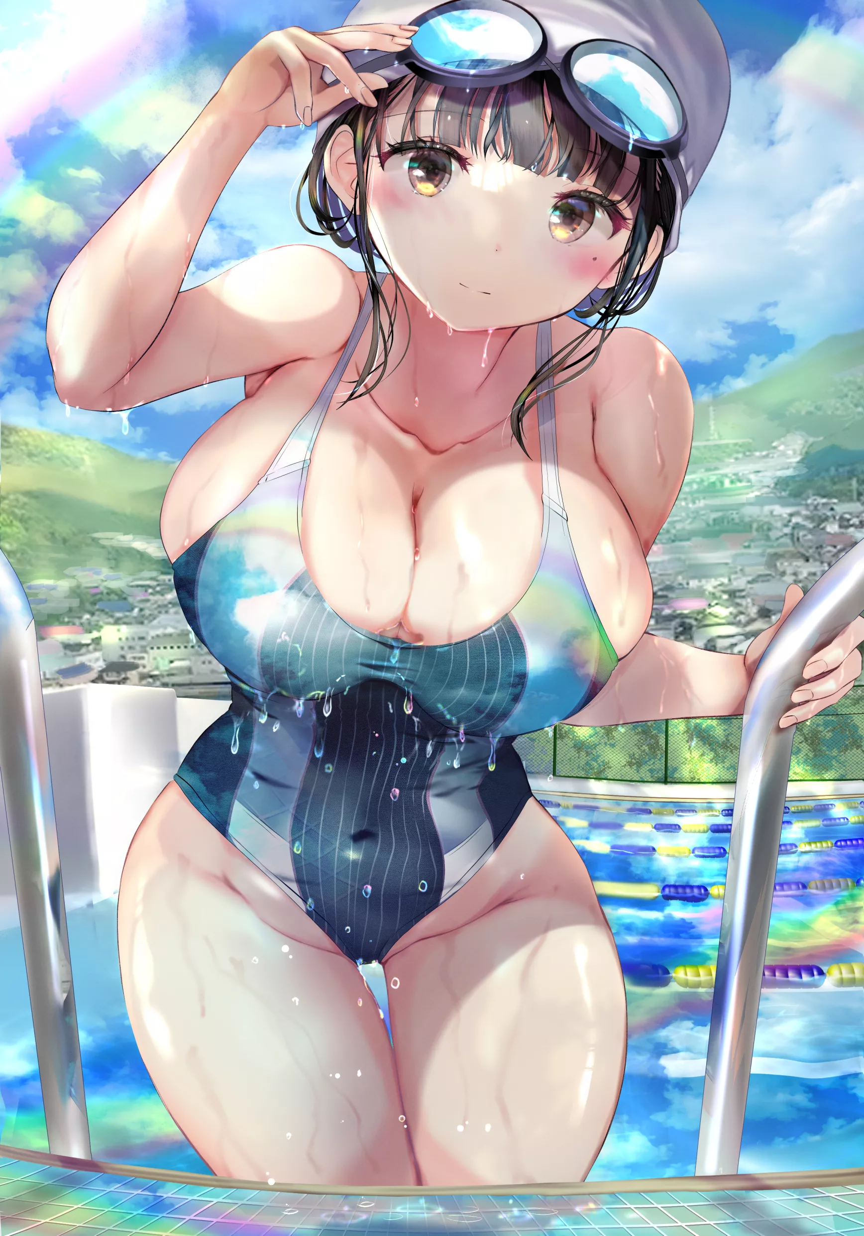 Climbing Out Of The Pool (Ogata Tei ) [Original]