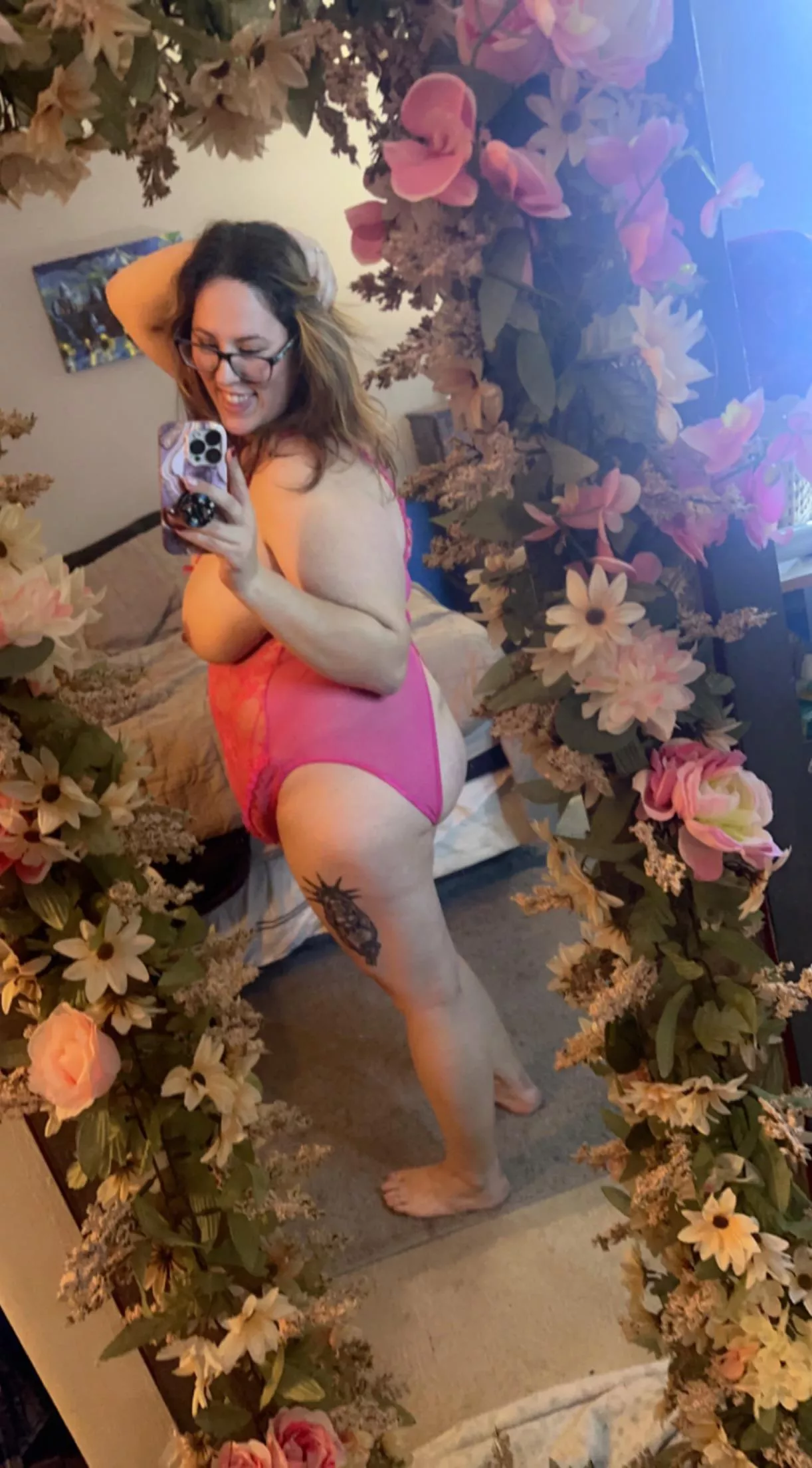 Crotchless so you can bend me over and slide right in❤️