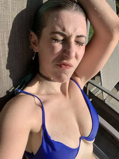 Dripping at the pool