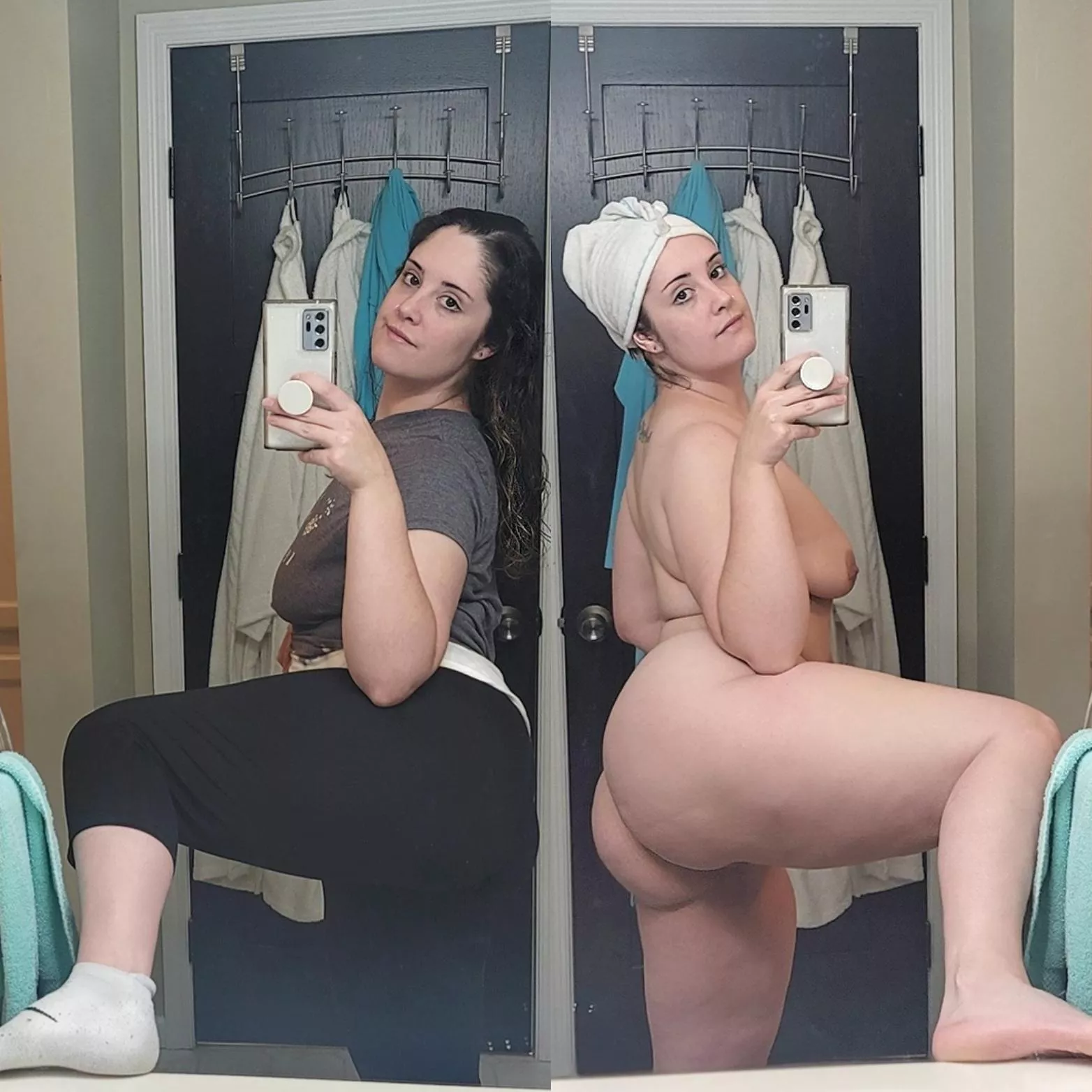 Easier to eat me with my leg propped up