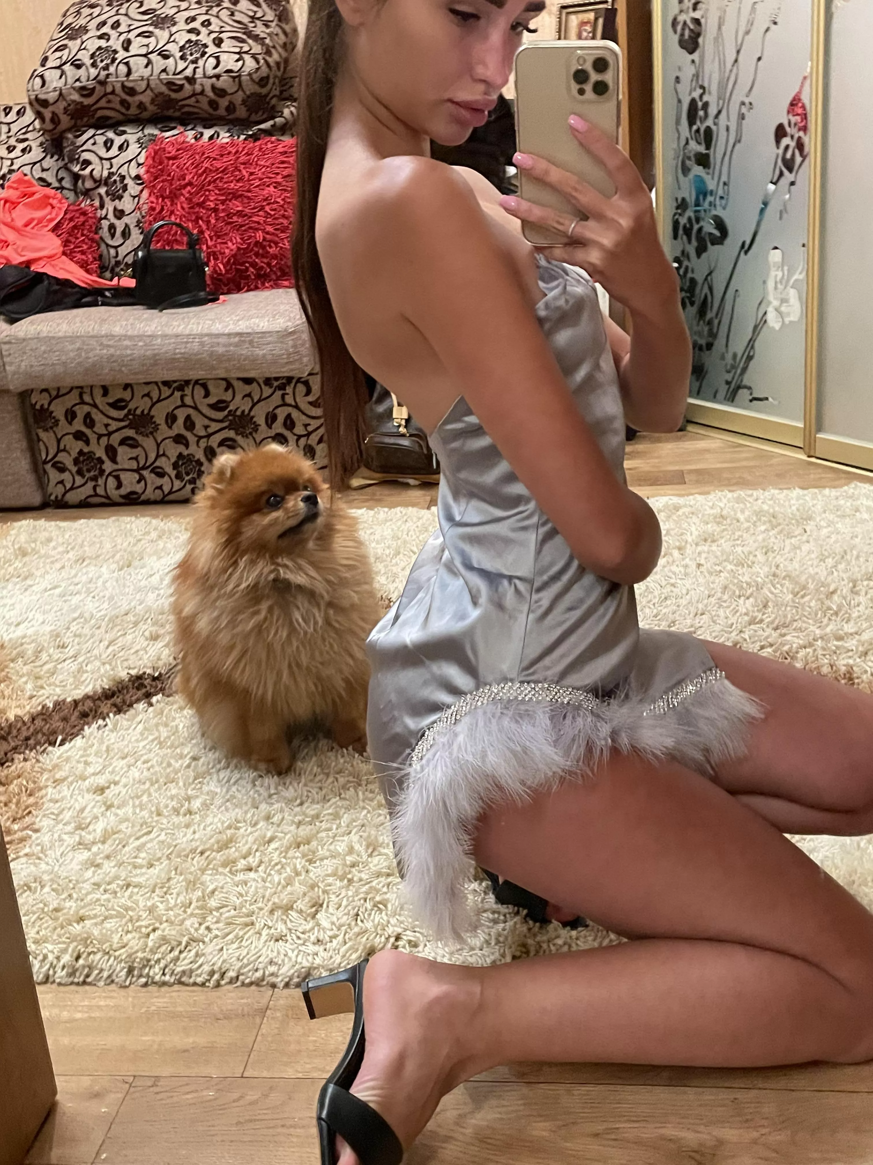 His fluffiness wanted to be in the picture too