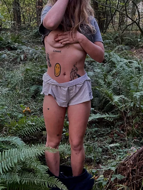 I want to treat you a lesson in the forest baby (;