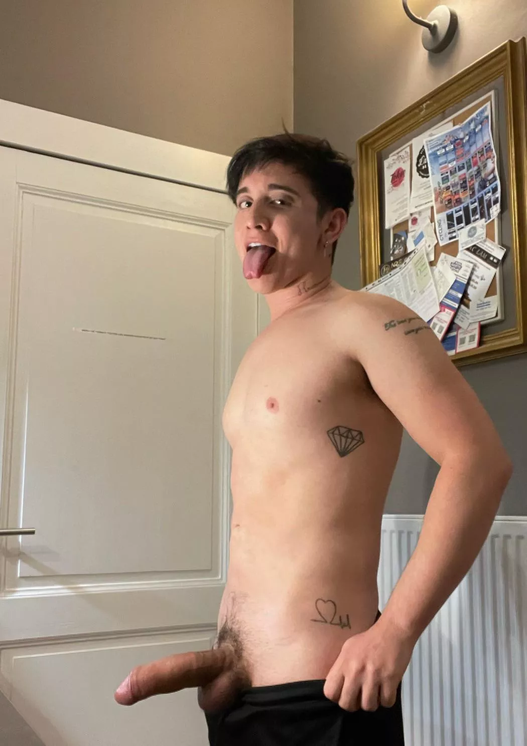 I’m Chillin after gym 👅