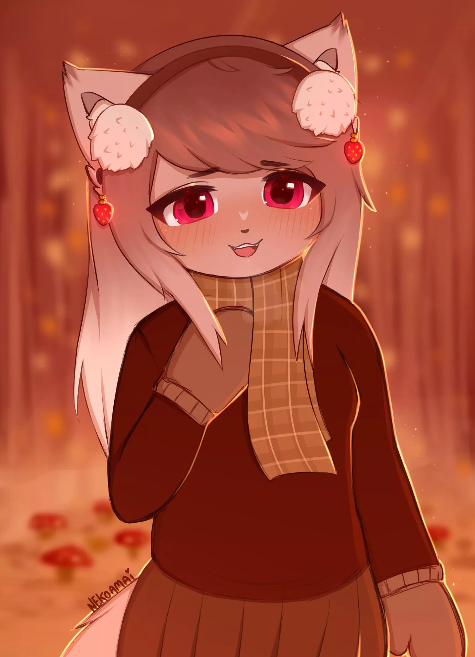 It’s getting chilly~ (Art by me, @itsnekoamai on twitter)