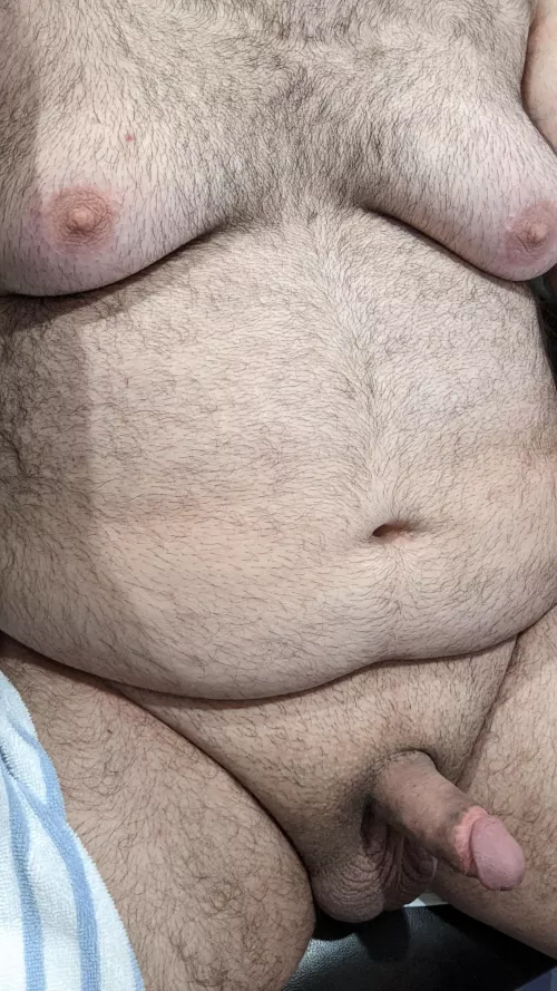 Just got out of shower.