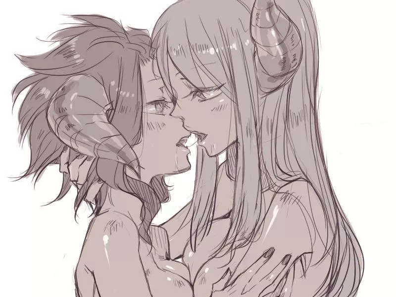 Lucy x Levy as demons (rboz) [Fairy Tail]