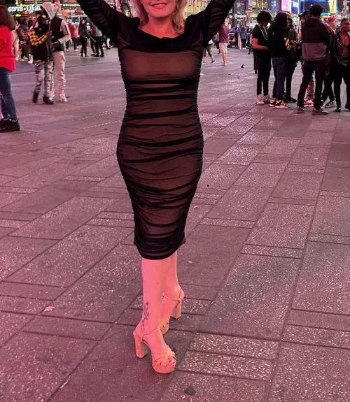 Me in Time Square after the sex club