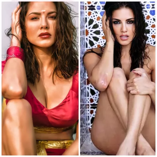 Mommy sunny Now vs then😋😘 why she always naughty?