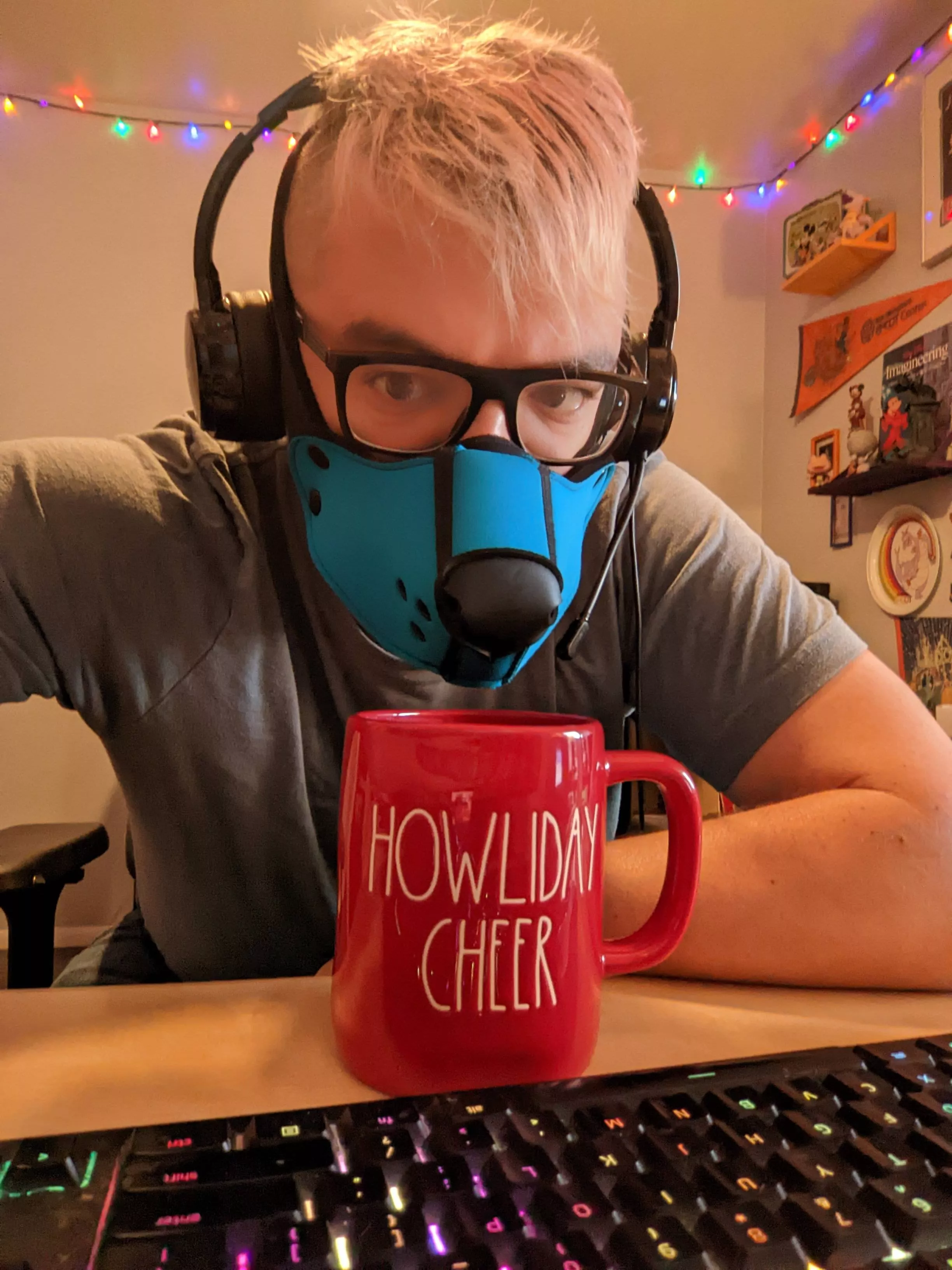 Monday morning corporate pup would rather be running through the woods than opening MS Teams.