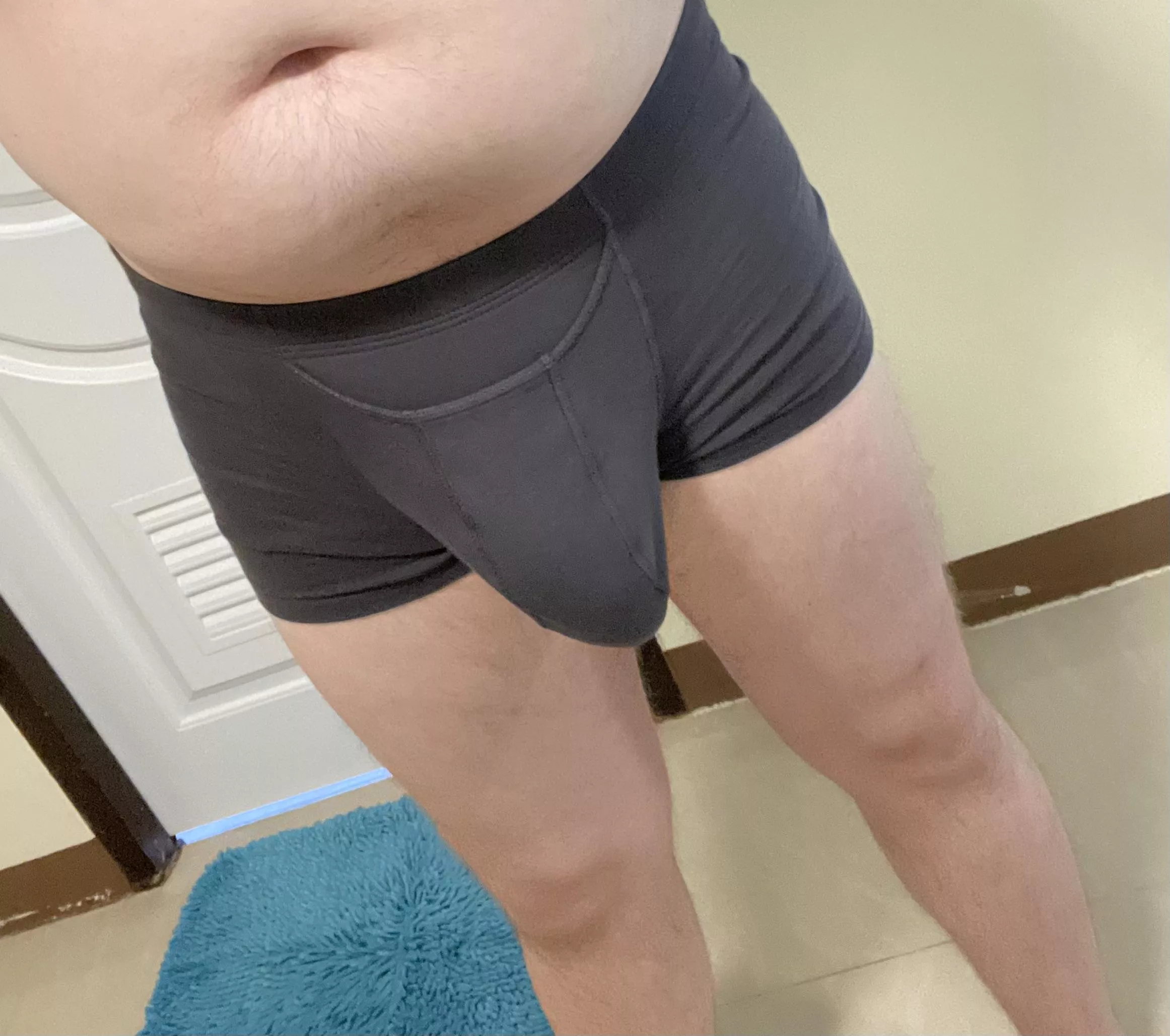 My sport underwear helps to hold it in right place so it doesn't get in between my legs