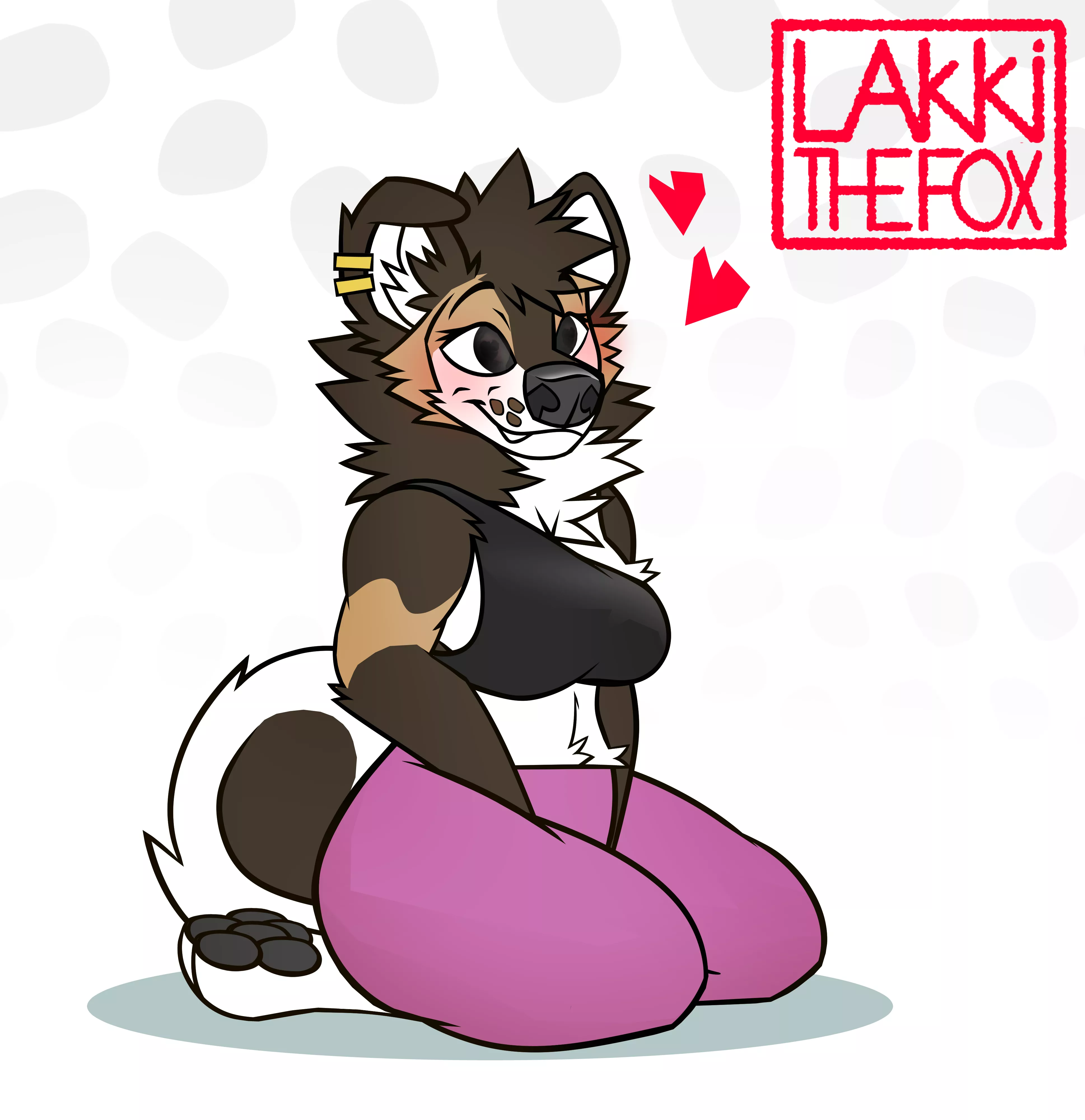 Puppy girl (Art by @LakkiTheFox)