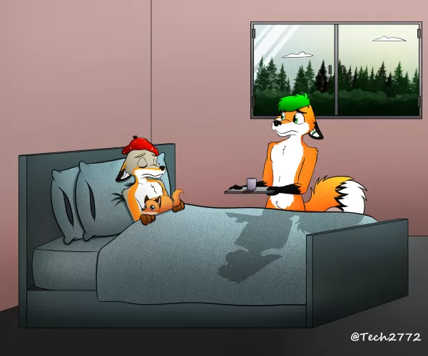 Sick day - Commission for @DeweyMuddy ft. Autunite (@Tech2772)