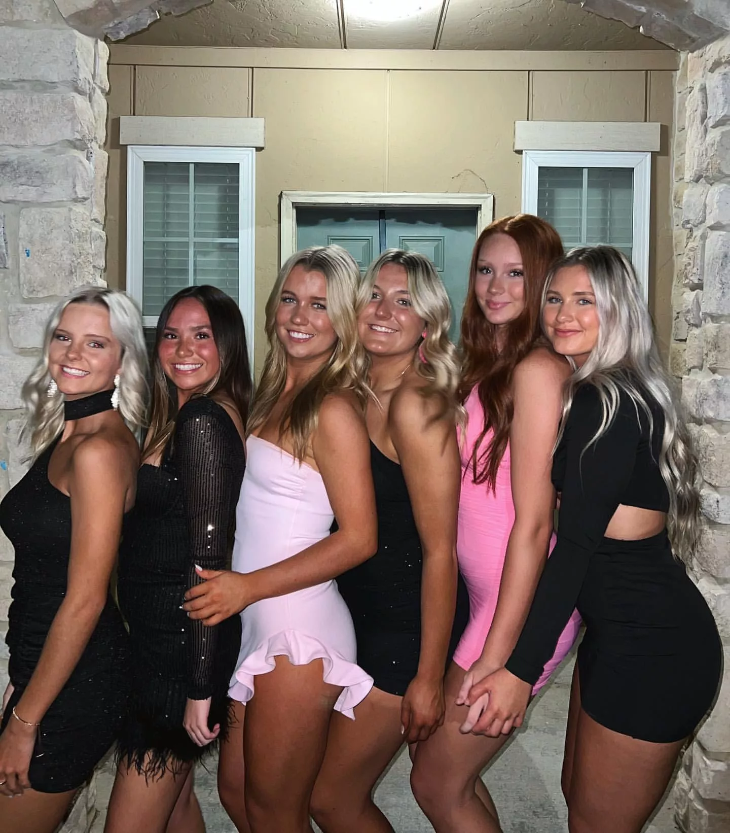 Sorority girls ready to party - tough choice