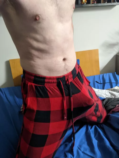 These pants are so soft to sleep in, they can't help but show an outline