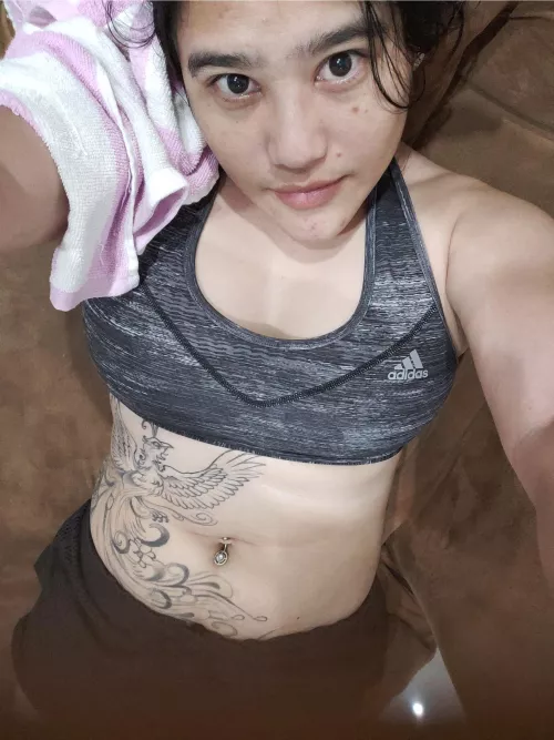 time to relax after my workout