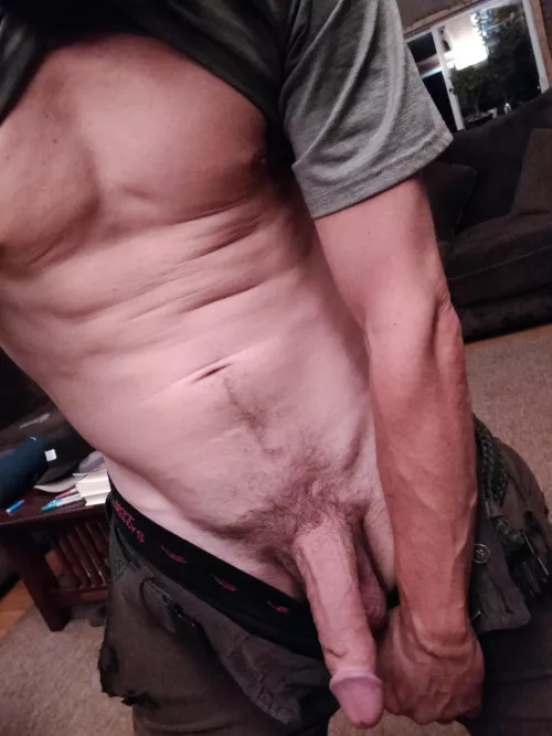 Veiny cock and forear(m)