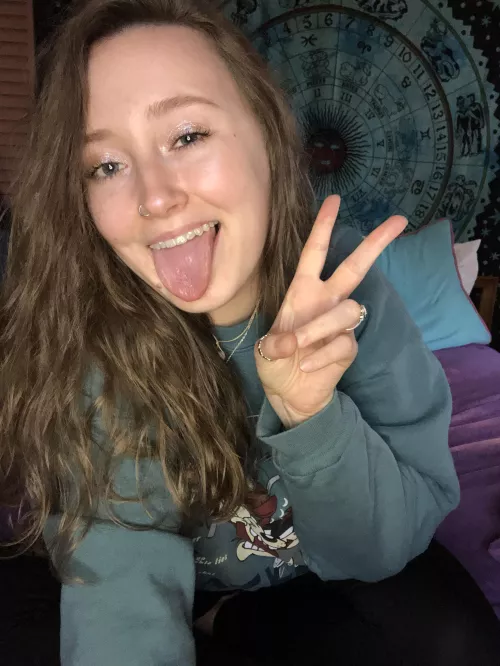 Wanna see how far I can stick my tongue out?