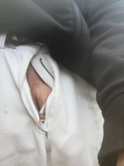 Whoops... I better zip up again...